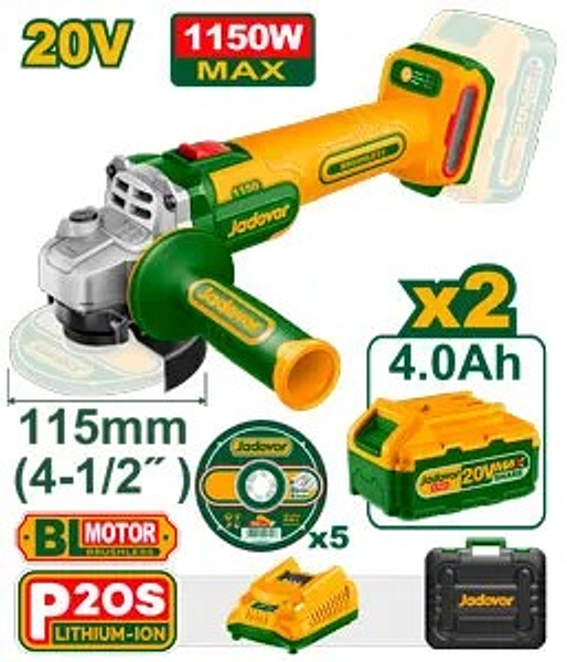 AMOLADORA ANGULAR INALAMBRICA BRUSHLESS 9000 RPM